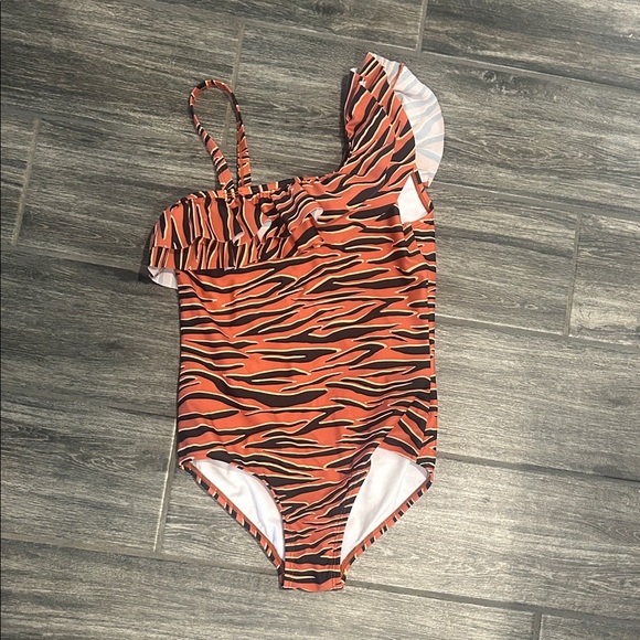 okami Other - Kids Tiger Stripe One Piece Swimsuit